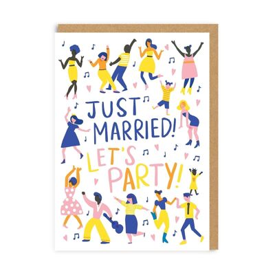Just Married Let's Party Greeting Card (6792)