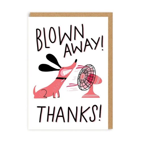 Blown Away Thanks! Greeting Card (6744)