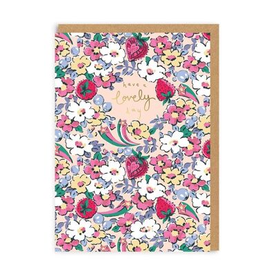 Cath Kidston Tarjeta de felicitación con diseño de florecitas que tengas un día encantador (6439)