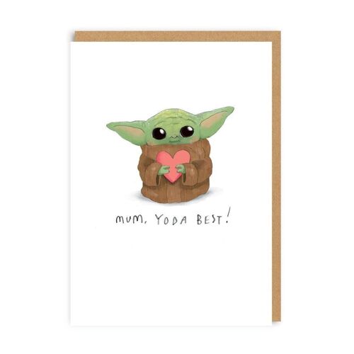Mum, Yo-Da Best Greeting Card (5963)