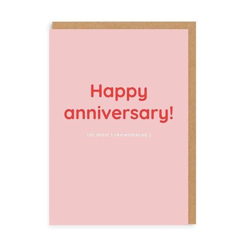 Happy Anniversary (At Least I Remembered) Card (5504)