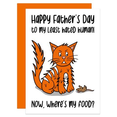 Cat Dad Fathers Day A6 Card
