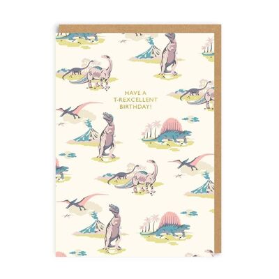 Carte de vœux dinosaures pastel Cath Kidston (5625)