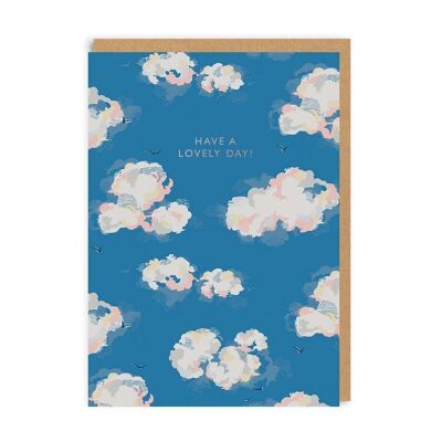 Cath Kidston Have A Lovely Day Carte de vœux avec nuages ​​(5618)