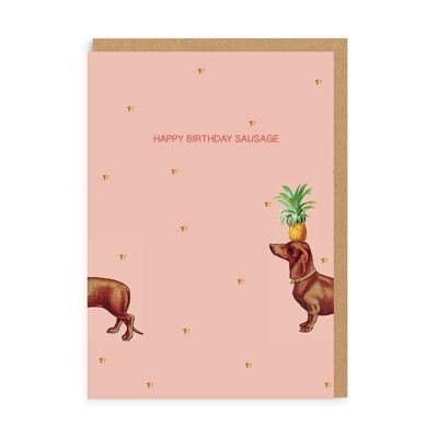 Happy Birthday Sausage Greeting Card (5246)