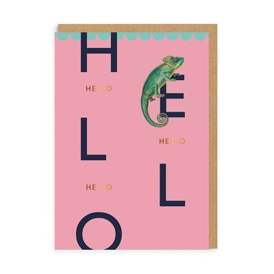 Biglietto d'auguri Hello Chameleon (5244)