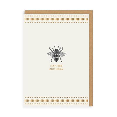 Mono Hap-Bee Birthday Greeting Card (5256)