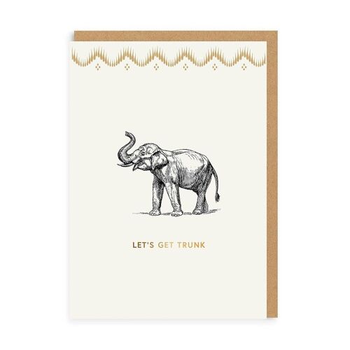 Mono Let's Get Trunk Greeting Card (5254)