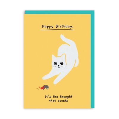 Birthday, it's the thought that counts Greeting Card (5167)