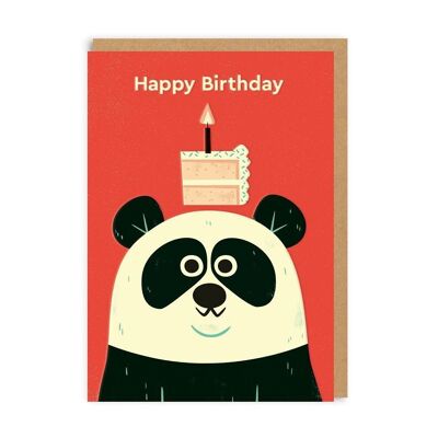Biglietto d'auguri di compleanno con panda (5223)