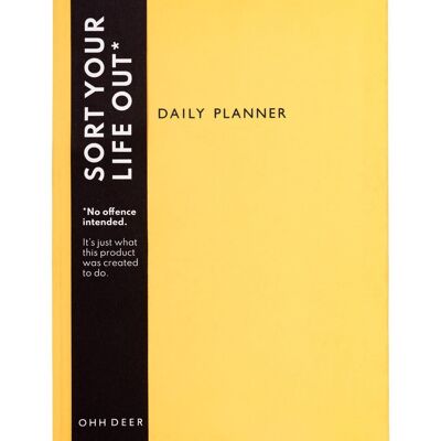Agenda quotidien en lin ambre fluo (3924)