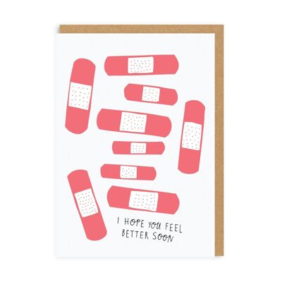 Sentez-vous mieux bientôt Bandages Carte de vœux (4932)