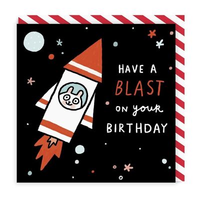 Have A Blast! Square Greeting Card (4912)