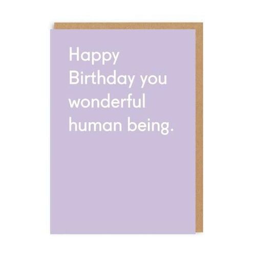 Wonderful Human Being Greeting Card (4064)