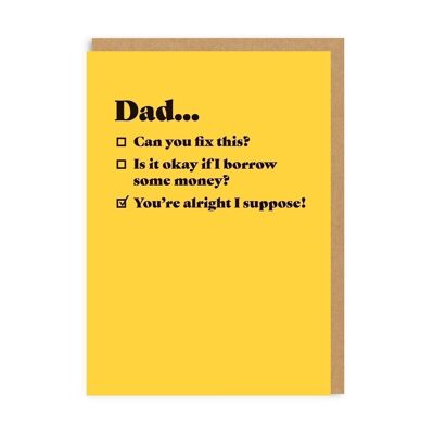 Dad Tick Box