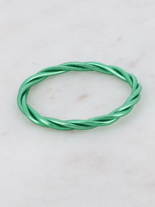 Jonc Bouddhiste torsadé taille XL - Vert