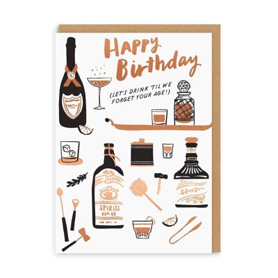 Drink To Forget Greeting Card (1244)