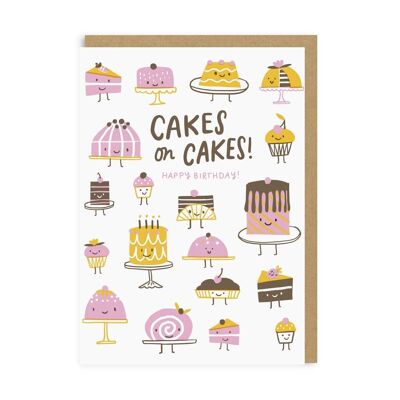 Cartolina d'auguri Torte su torte (3766)