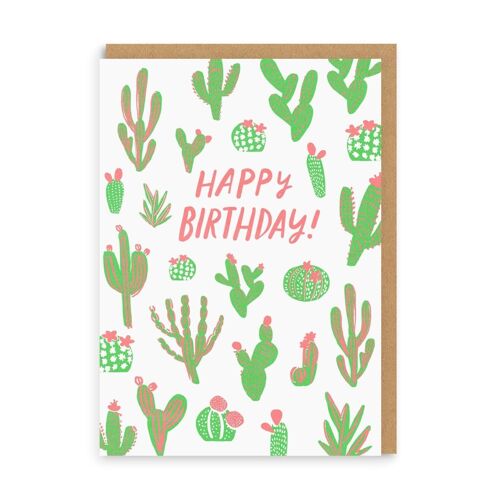Cacti Happy Birthday Greeting Card (1284)