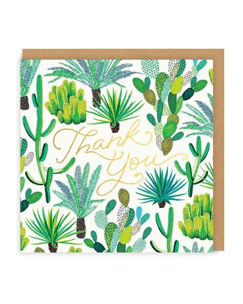 Cacti Thank You Greeting Card (1446)