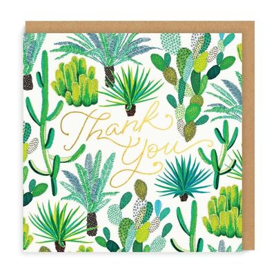 Cacti Thank You Greeting Card (1446)