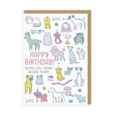 Young In Dog Years Greeting Card (1192)