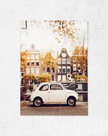 Carte postale Fiat à Amsterdam 2