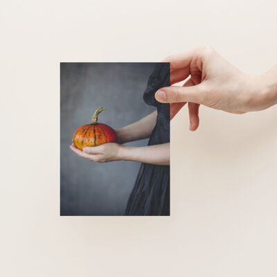Postcard Pumpkin Thanksgiving