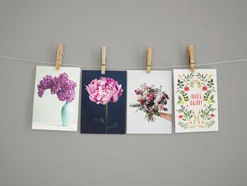Carte postale bouquet de fleurs 6