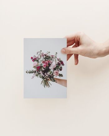 Carte postale bouquet de fleurs 2