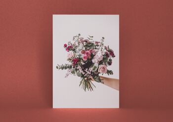 Carte postale bouquet de fleurs 3