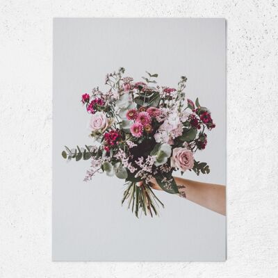 Carte postale bouquet de fleurs