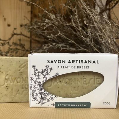 Savon au lait de brebis Thym du Larzac