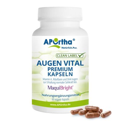 Capsules Eye Vital PREMIUM avec vitamines et MaquiBright® - 60 capsules végétaliennes