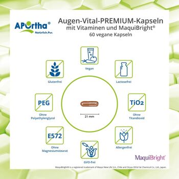 Capsules Eye Vital PREMIUM avec vitamines et MaquiBright® - 60 capsules végétaliennes 3