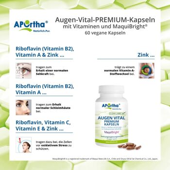 Capsules Eye Vital PREMIUM avec vitamines et MaquiBright® - 60 capsules végétaliennes 4