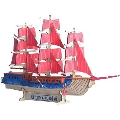 Building kit Sailing ship Three-master color