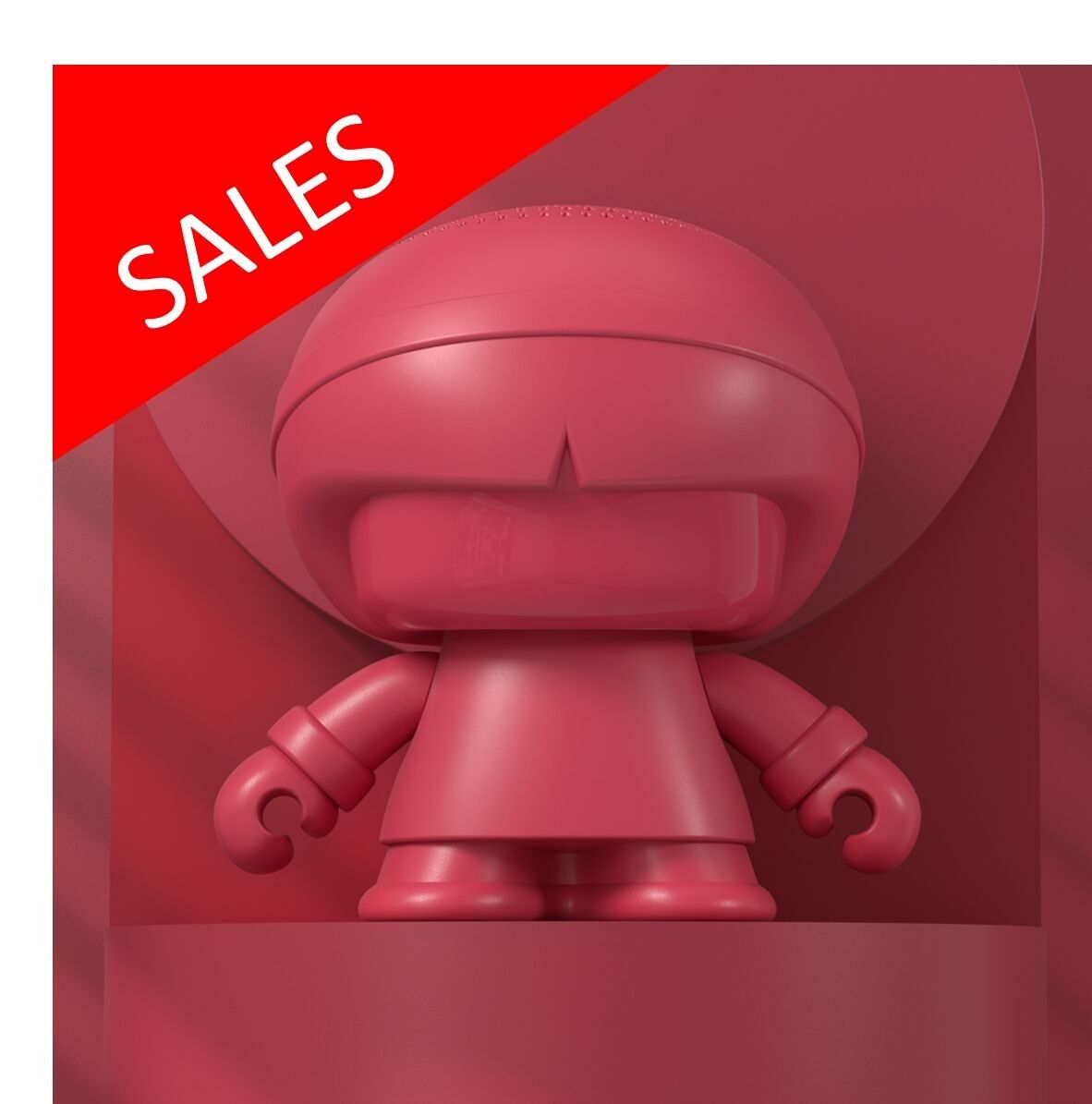 🎵Xboy Recycled Plastic Bluetooth Speaker - Red 🎵