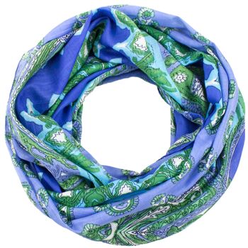 Lot de 3 écharpes à boucles d'été Sunsa en coton, foulard en forme d'écharpe tube 7