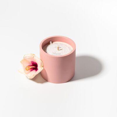 Seoul Candle – Nachfüllbare und duftende Kerze Hibiskus, Kamelie