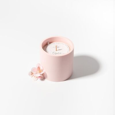 Bougie Osaka - Bougie Rechargeable et Parfumée Fleurs de cerisier, Glycines