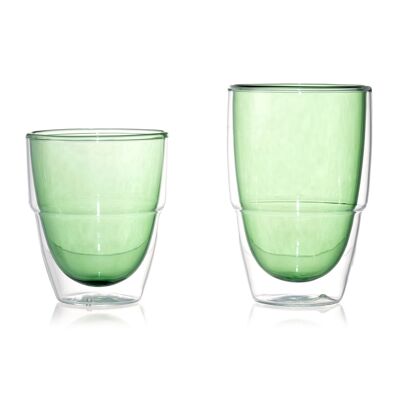 STACK doppelwandiges Glas green 200 ml