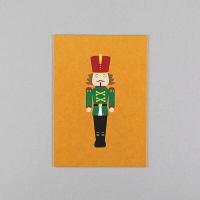 Cartolina in cartone di pasta di legno Walter Nutcracker Orange
