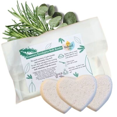 Rosemary Eucalyptus Bath Bomb - pack of 3