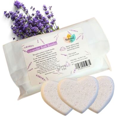 Lavendel-Badebombe - Packung mit 3
