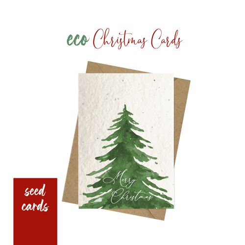 Tarjeta de Navidad Plantable - Árbol de Navidad