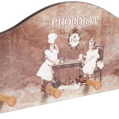 Appendino  Chocolat Decorato Anticato In Legno