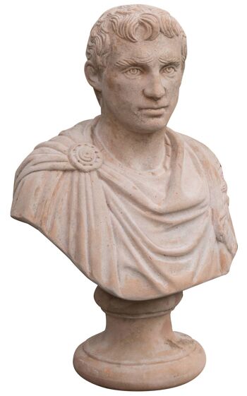 Buste De Jules César Vieilli En Terre Cuite Toscane 100 2