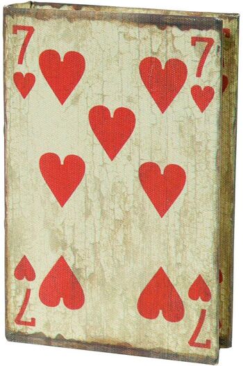 Récipient pour cartes à jouer 7 coeurs 2