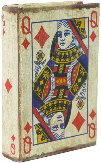 Récipient pour cartes à jouer Queen Diamonds 1